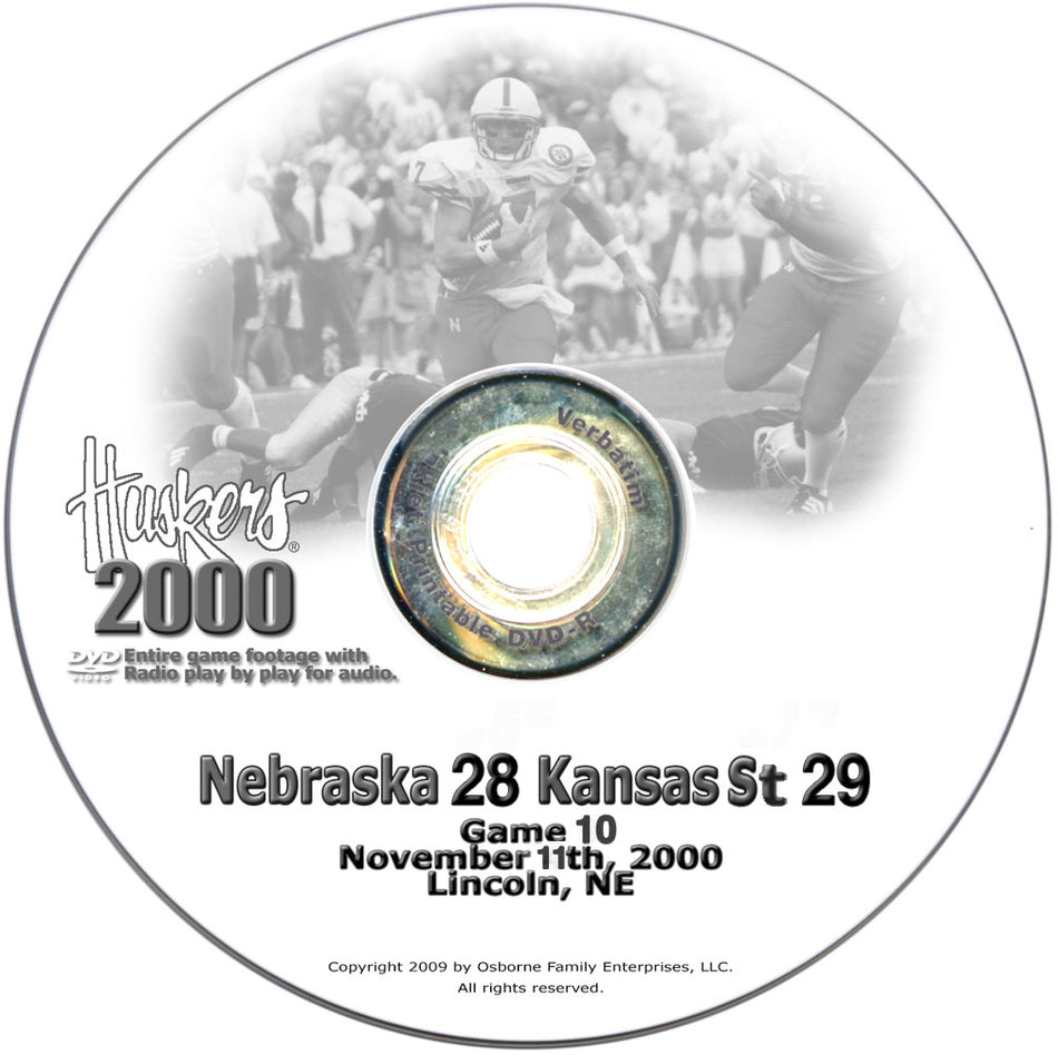 2000 Nu Vs. Kansas State Dvd
