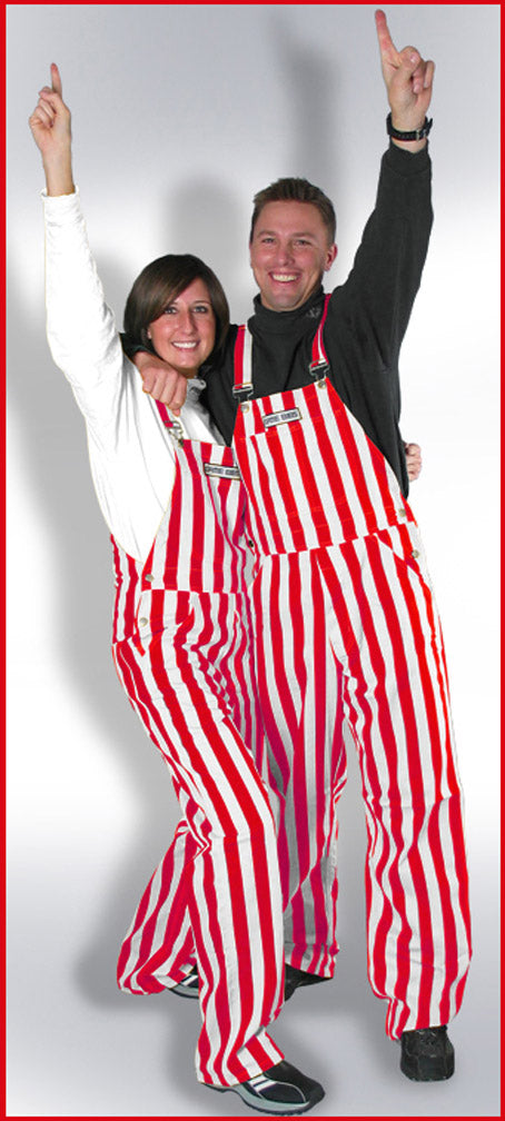 Go Big Red Striped Game Bib
