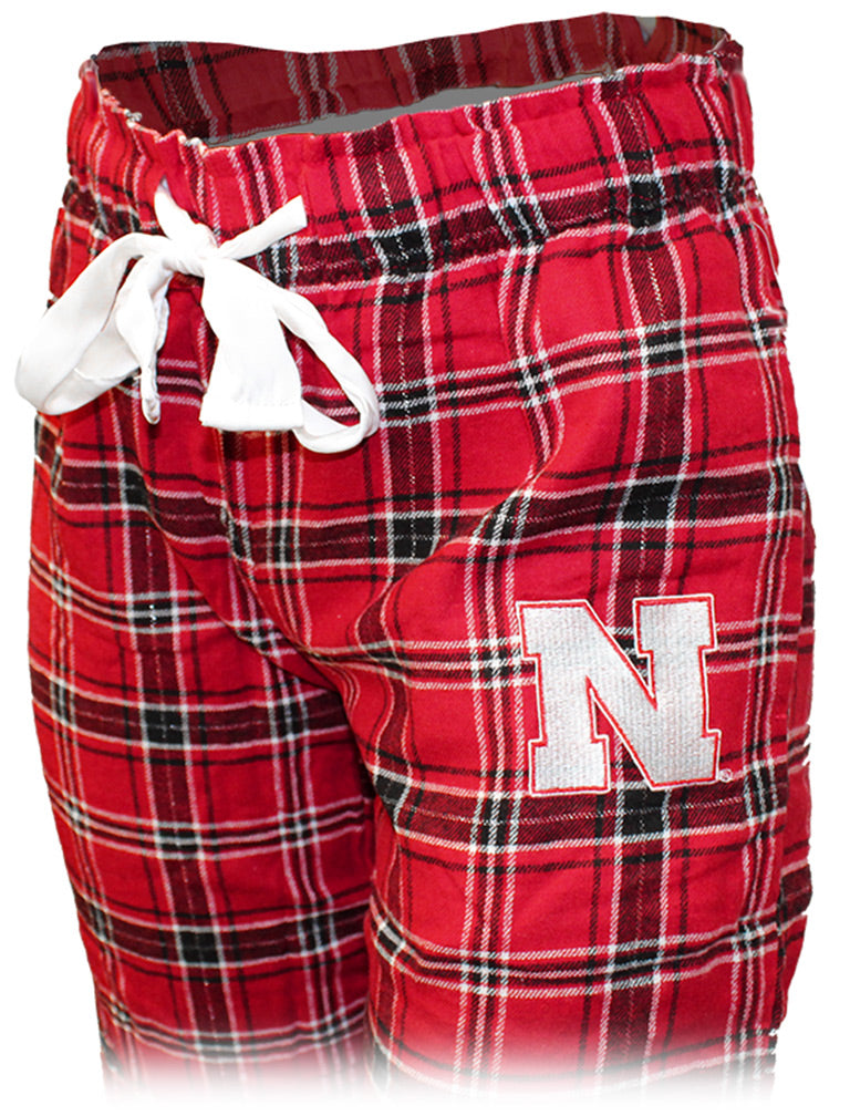 Husker N Womens Flannel Loungers