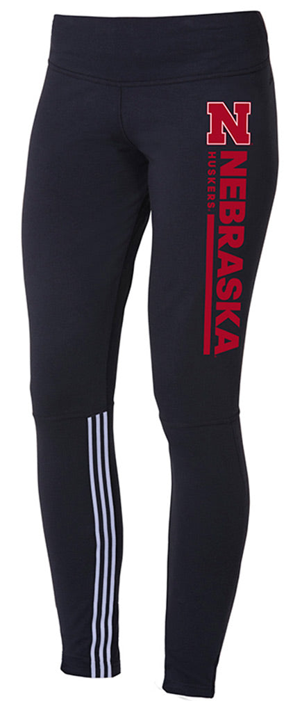 Adidas W Black Legging Vertical Bar