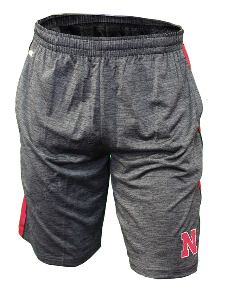 Black Wicket Side Stripe Col Short