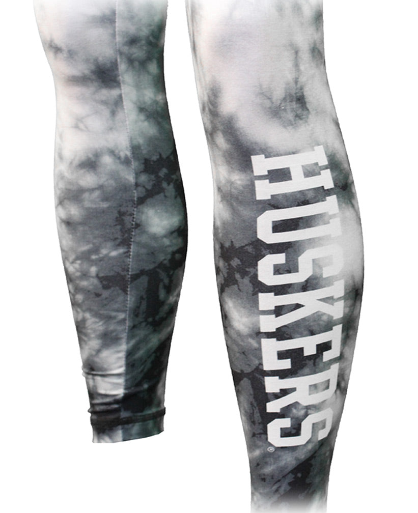Tye Dye Huskers Leggings