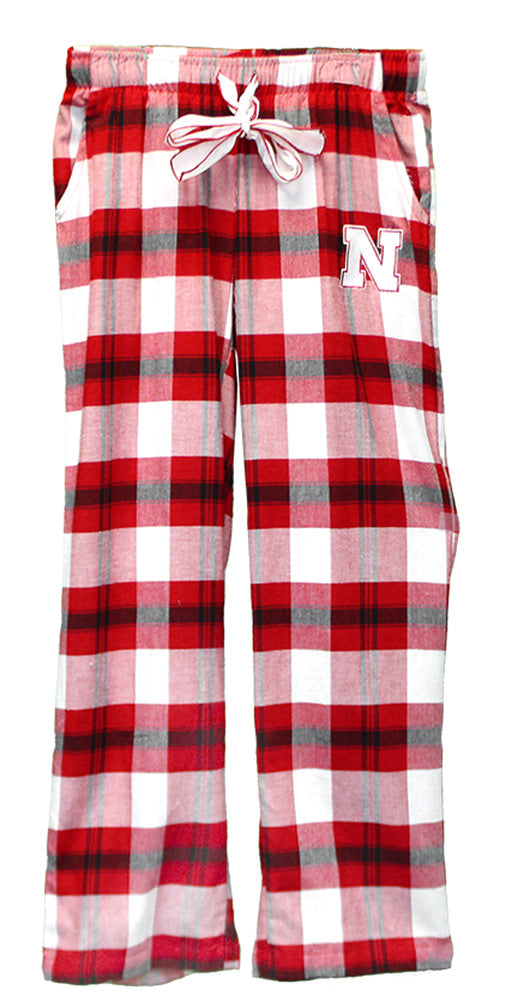 Husker Gals Plaid Flannel PJ Pant