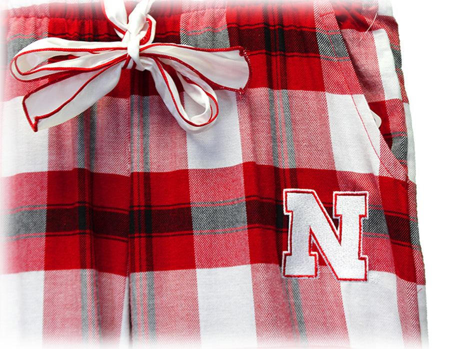 Husker Gals Plaid Flannel PJ Pant