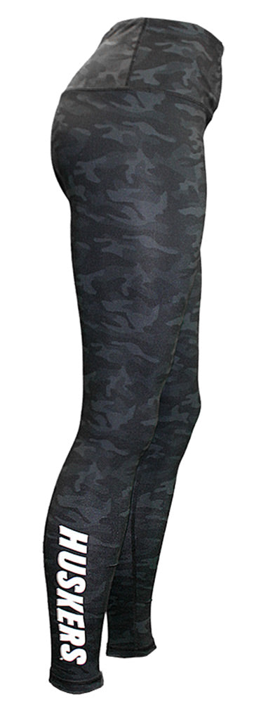 Womens Huskers Dedicate Camo Legging