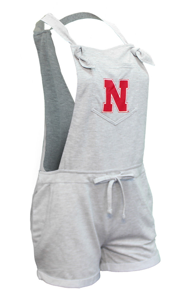 Nebraska Gals Down-Home Overall Shorts