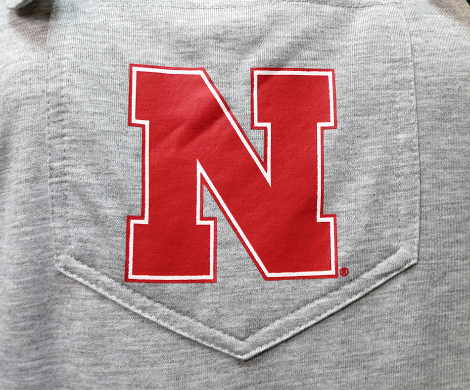 Nebraska Gals Down-Home Overall Shorts