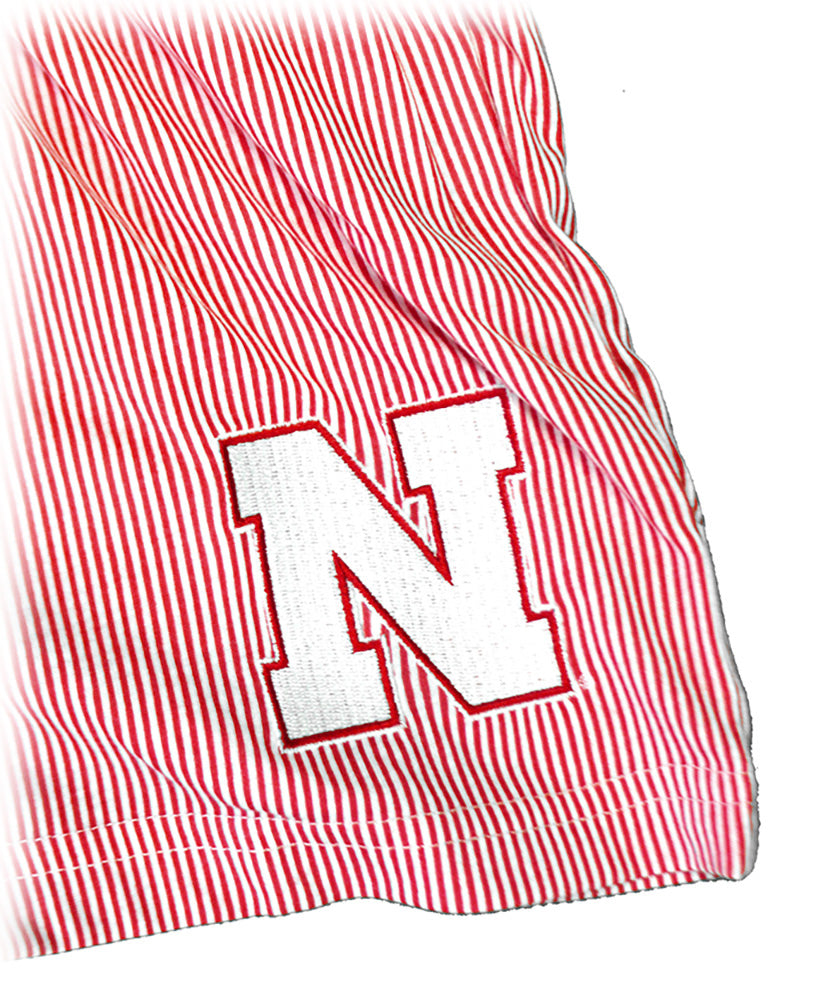 Ladies Red N White Husker Romper