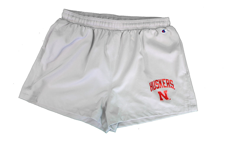 Womens Nebraska Manhattan Mist High Waste Short