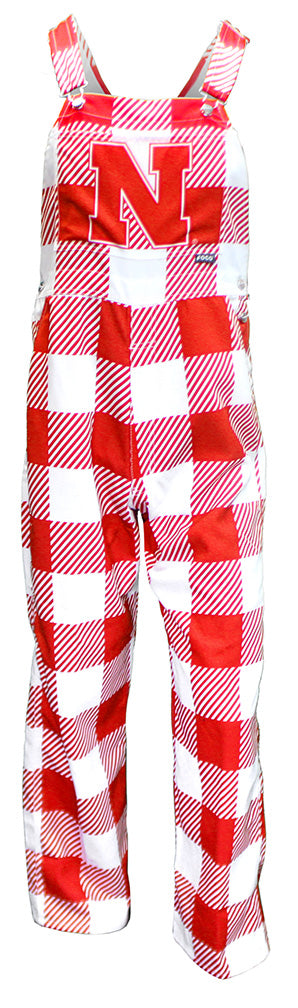 Huskers Buffalo Checkered Bib Overalls