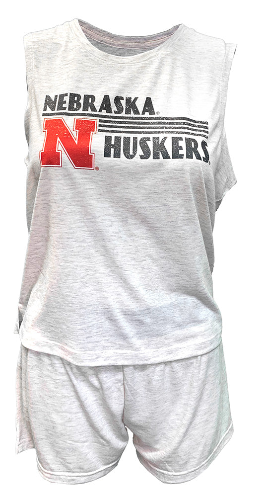 Womens Nebraska Huskers Harbor Tank N Short Set