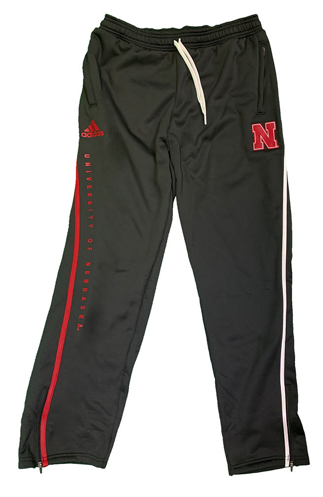 Adidas 2024 Nebraska Sideline Knit Tapered Travel Pant