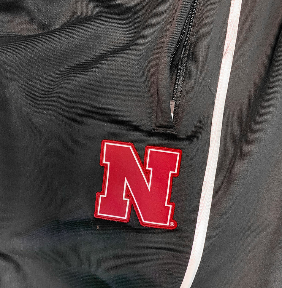 Adidas Womens 2024 Nebraska Sideline Knit Tapered Travel Pant