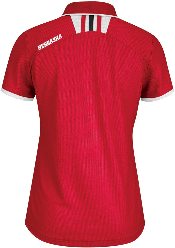 Adidas Womens Sideline Polo In Red