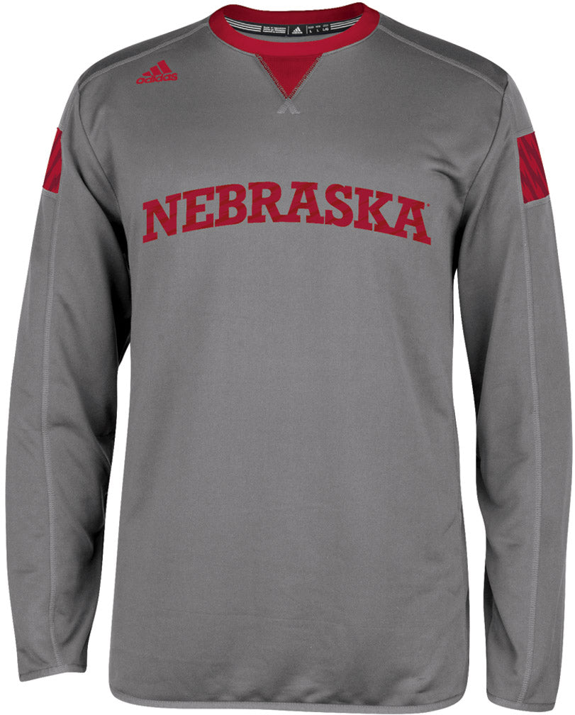 2014 Adidas Grey Long Sleeve Sideline Climalite