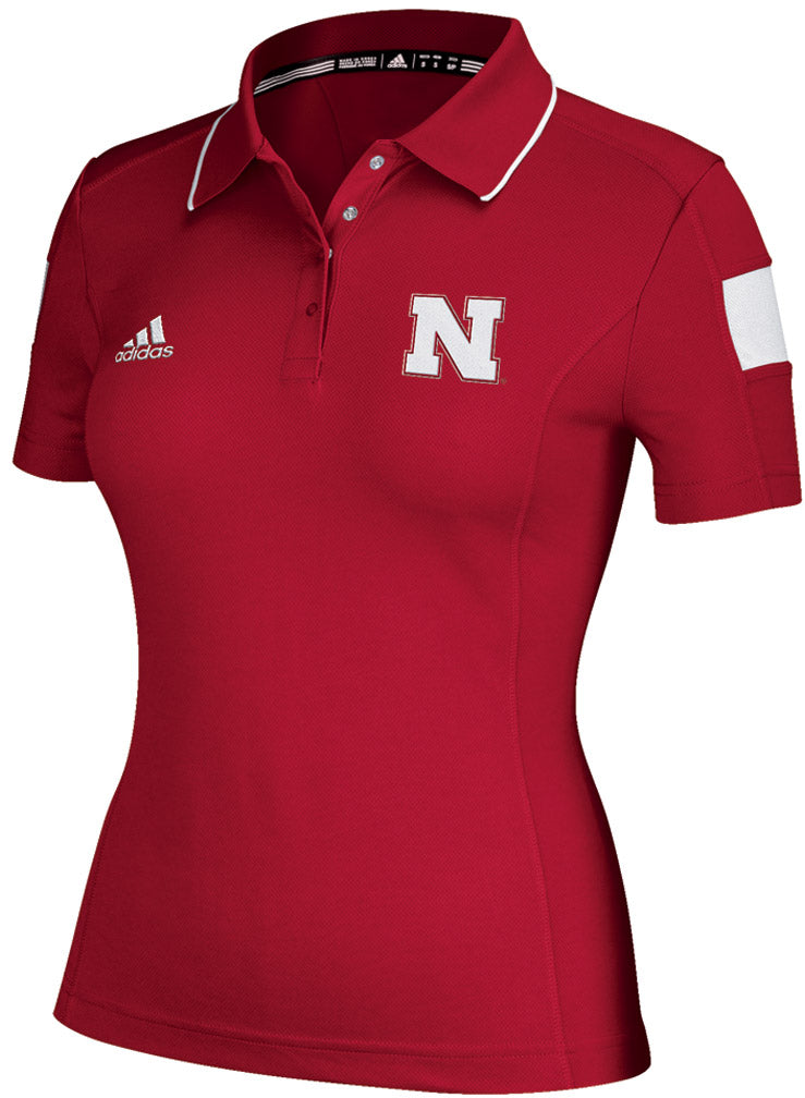 2014 Adidas Red Women's Climalite Sideline Polo