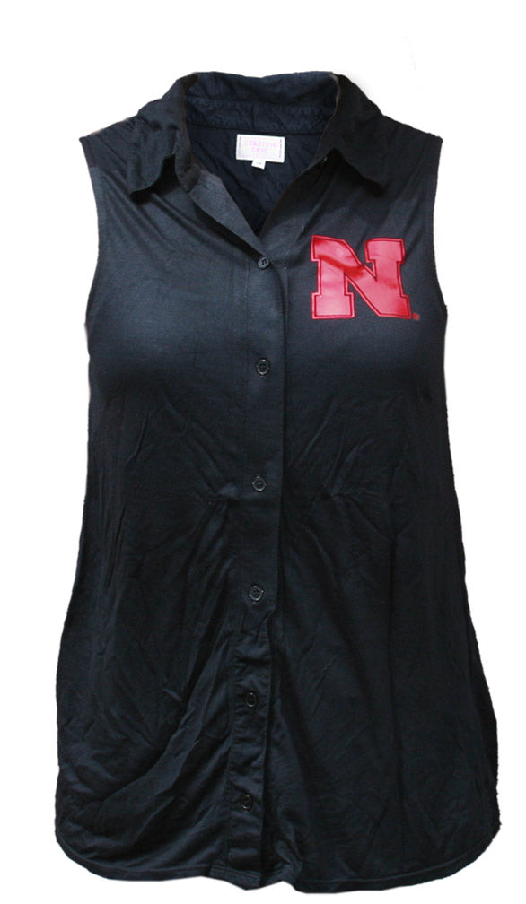 Black Iron N Button Down Tank