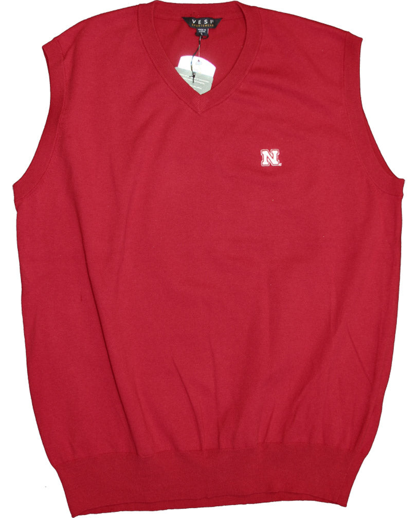 Husker Red V Neck Men's Vest