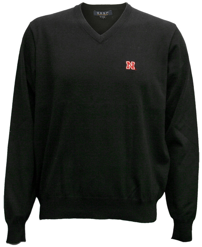 Black V-Neck Men's Sweater