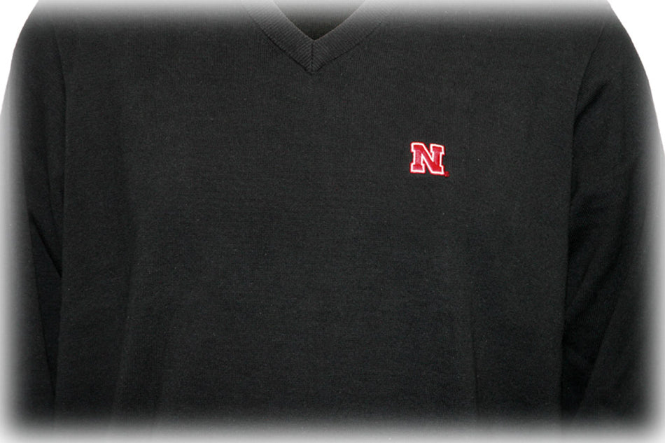 Black V-Neck Men's Sweater