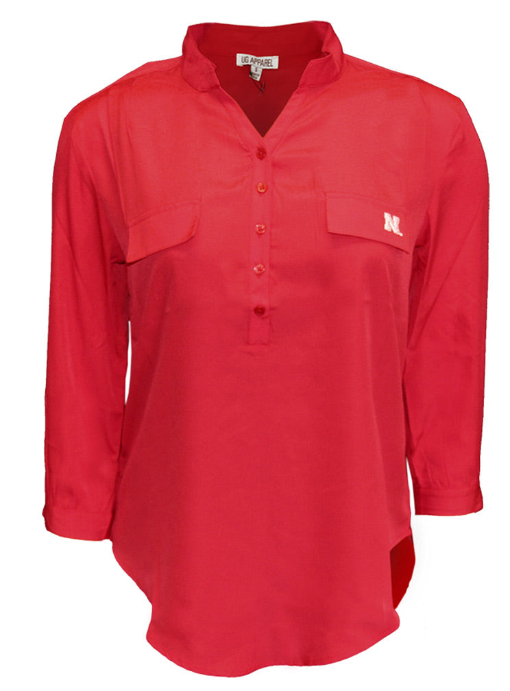 Go Big Red Button Tunic