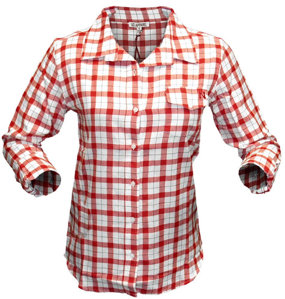 Red N Black Boyfriend Plaid Shirt