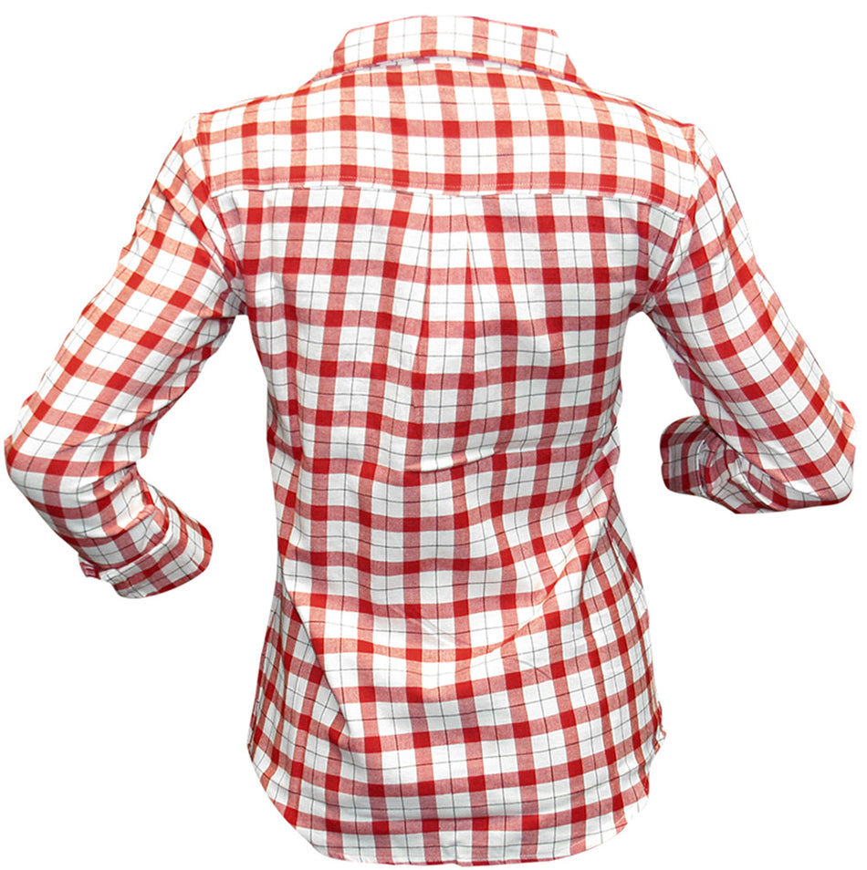 Red N Black Boyfriend Plaid Shirt