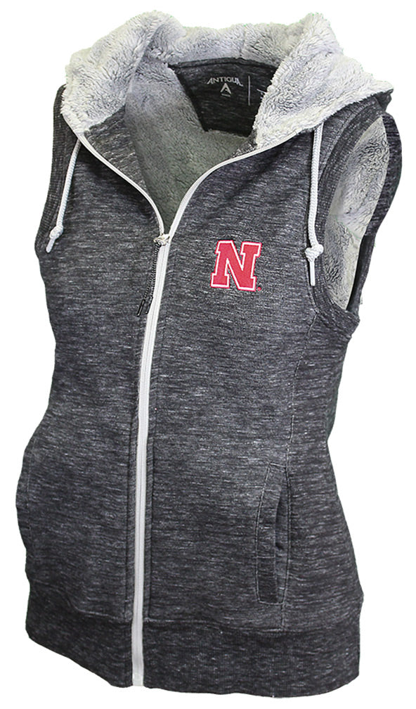 Ladies Husker Full Zip Hooded Vest