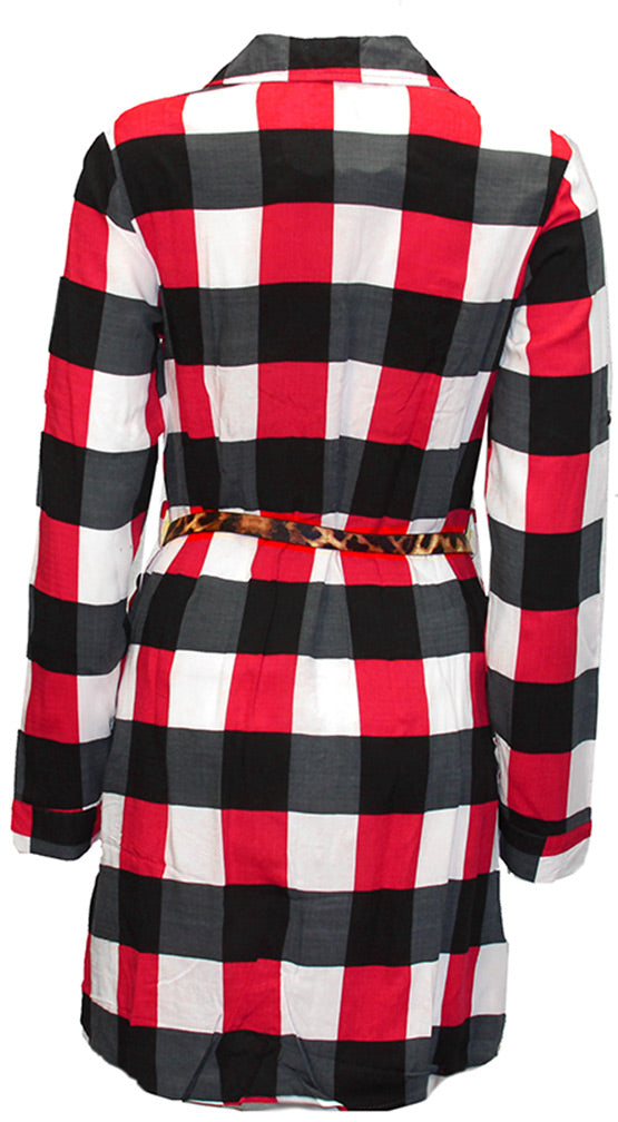 Husker Gals Plaid Tunic Dress
