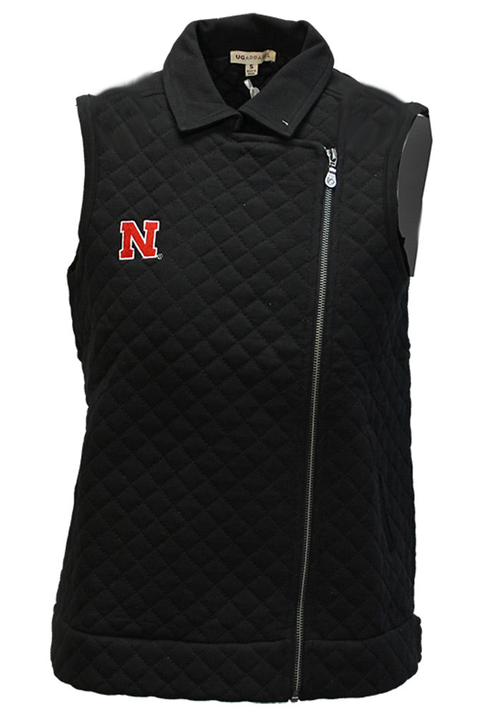 Nebraska N Quilted Zip Vest