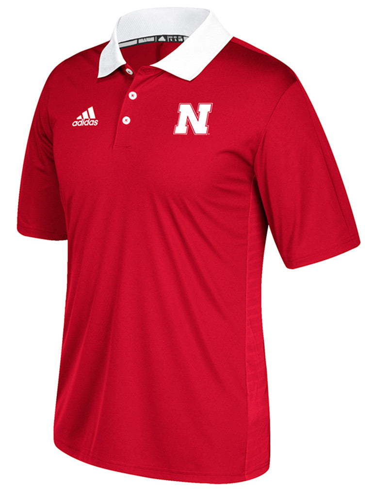 Adidas 2017 Husker Sideline Coaches Home Polo
