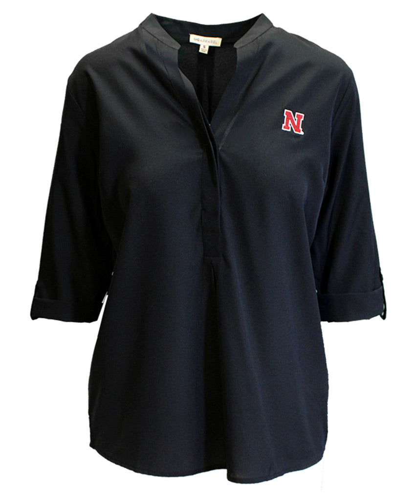 Button Down Husker Blitz Tunic