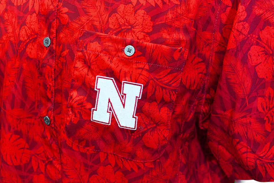 Huskers Hawaiian Camp Shirt