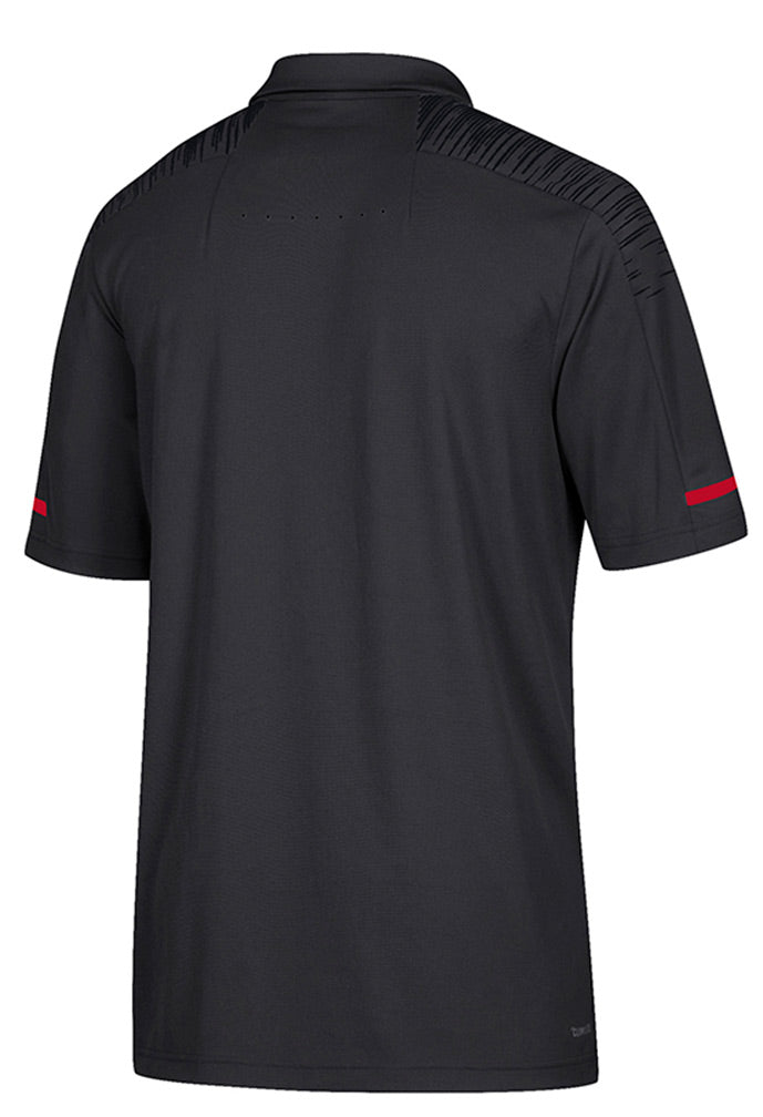 Adidas 2018 Husker Coaches Sideline Polo - Black
