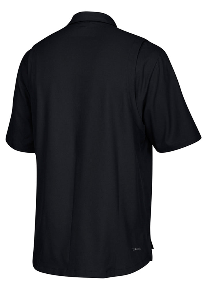 Adidas Nebraska Button Down Polo - Black