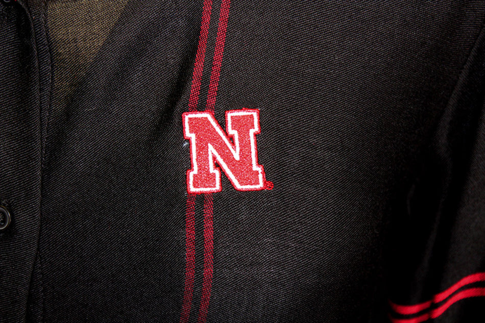 Lady Husker Boyfriend Satin Plaid Top - Black