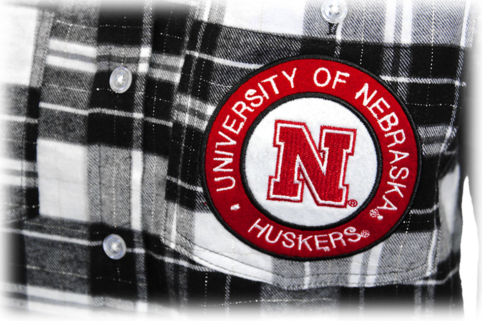 Ladies Nebraska Warm Up Flannel Shirt