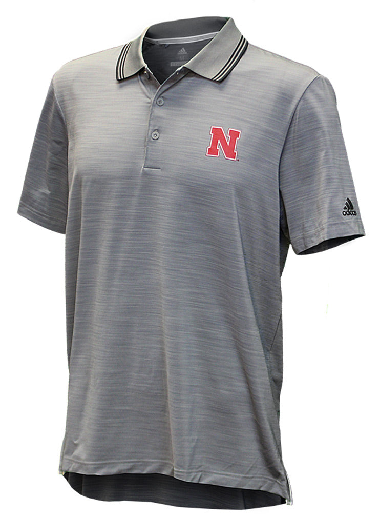 Adidas Nebraska Ultimate Textured Golf Polo