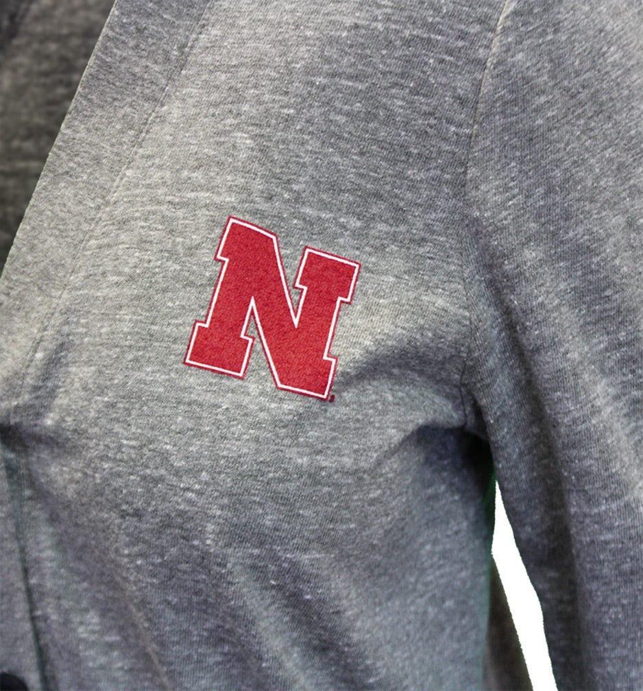 Womens Nebraska Triblend Cardigan
