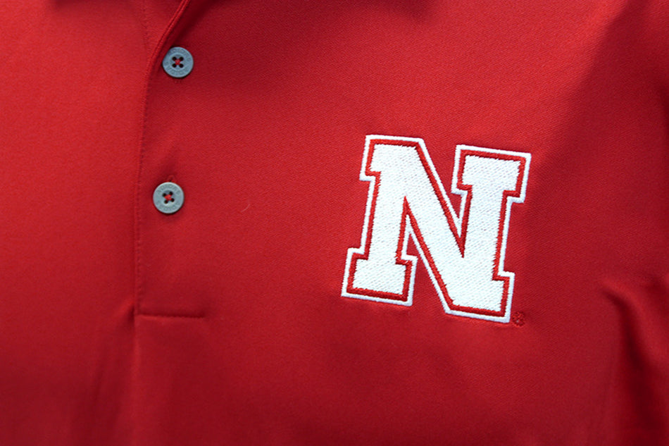 Adidas 2019 Huskers 3 Stripe Spring Polo