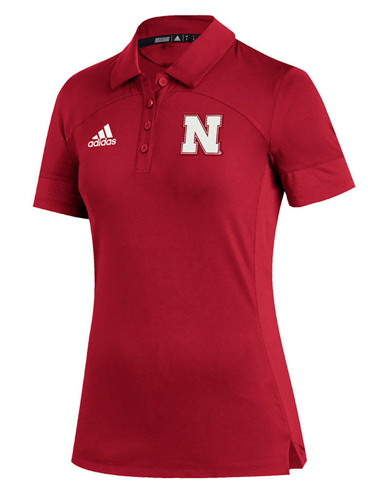 Adidas Huskers Womens Sideline Polo