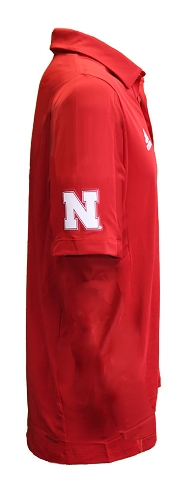 Adidas Official Huskers Coordinator Sideline Polo - Red
