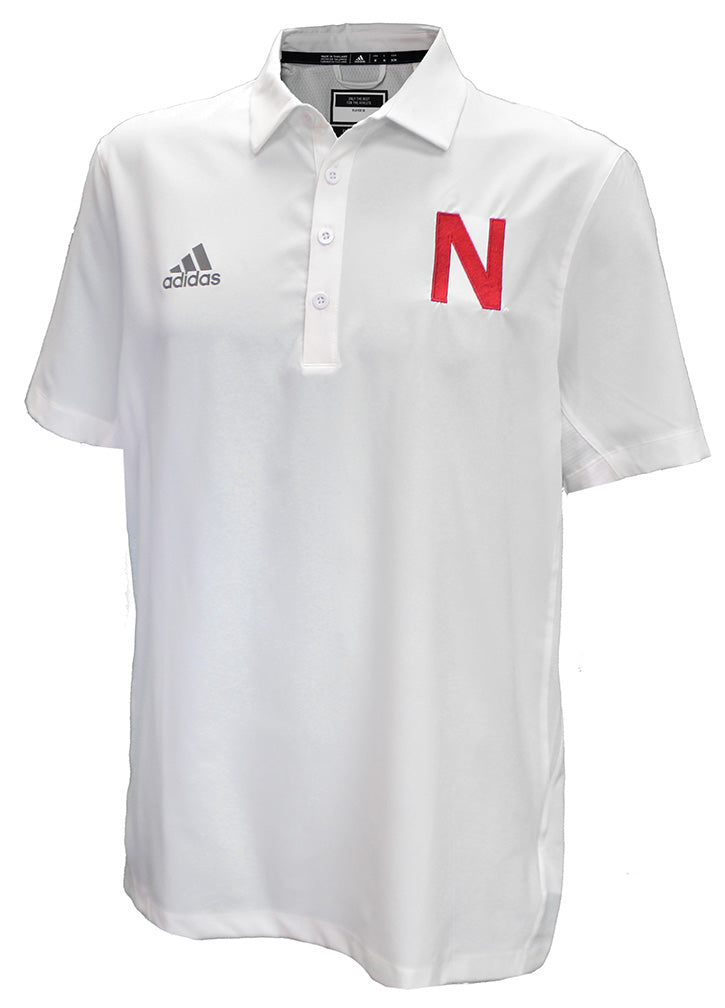 Adidas White Stadium Strategy Game Coaches Polo