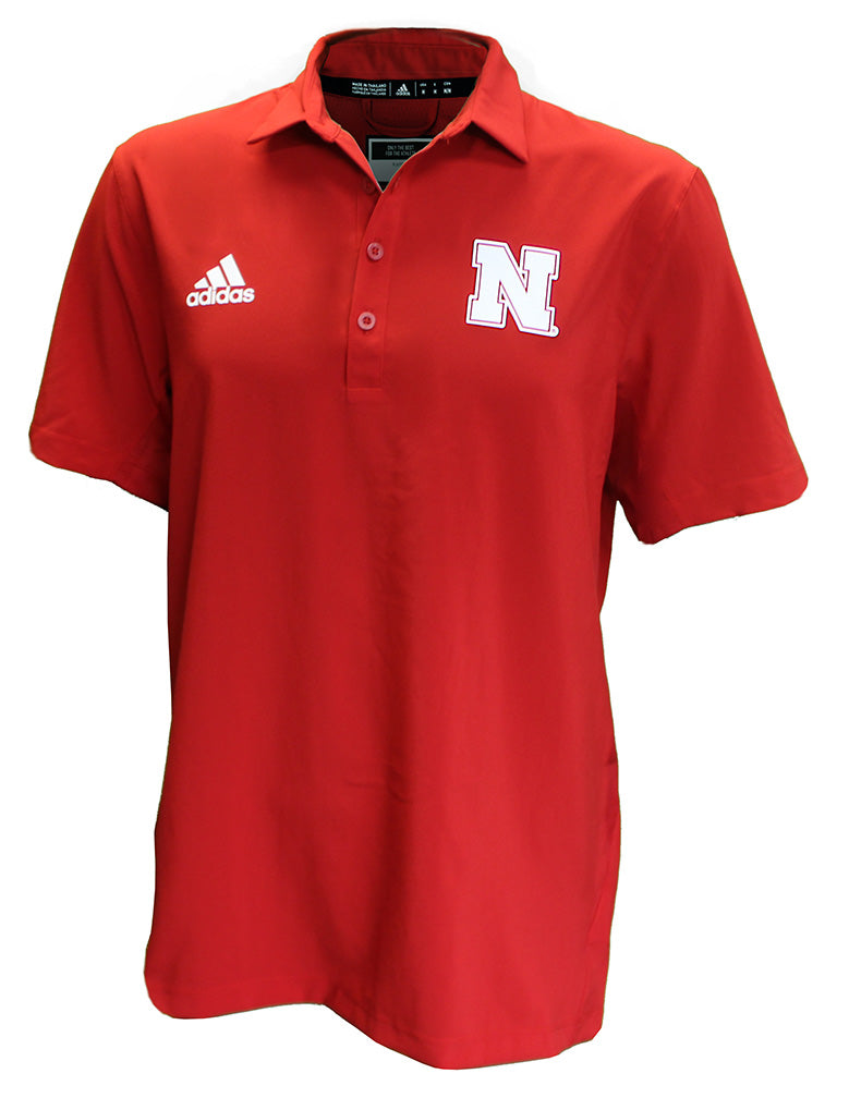 Adidas Nebraska N Stadium Coaches Polo 2022