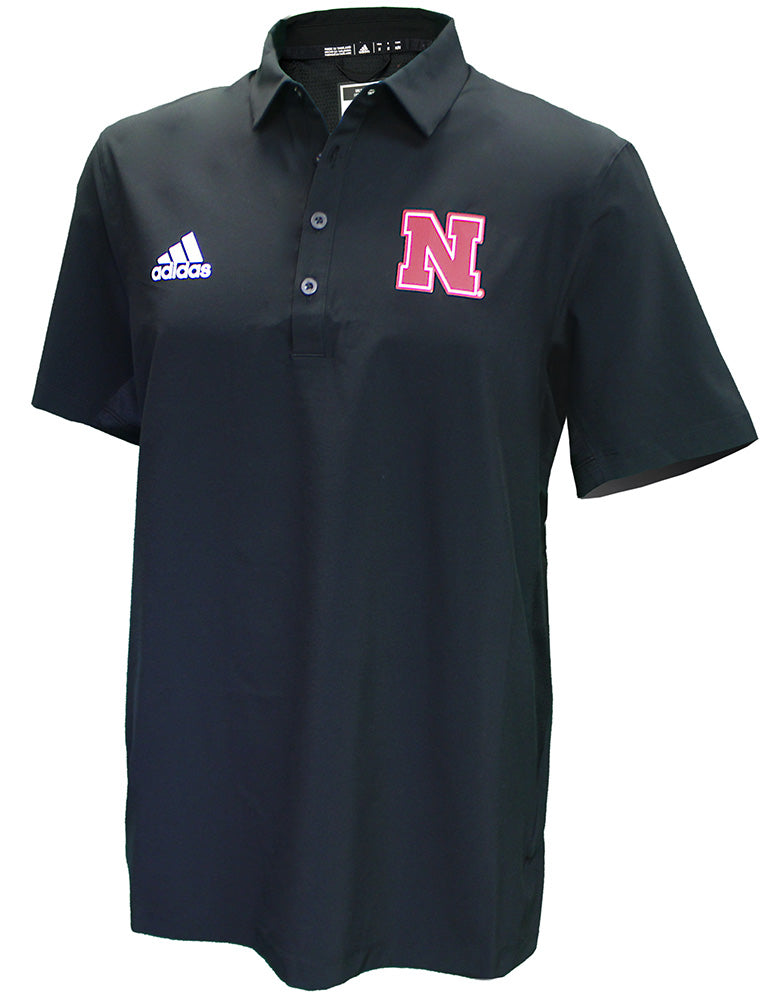 Adidas Nebraska N Stadium Coaches Polo 2022 - Black