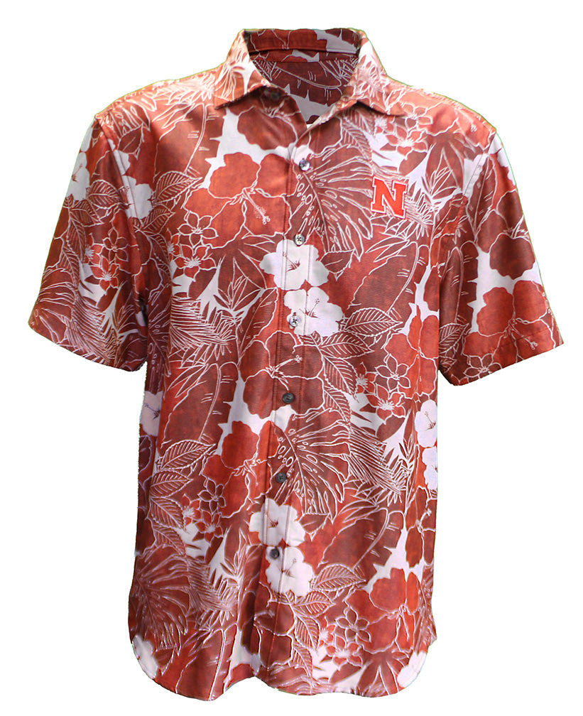 Nebraska Coconut Flora T. Bahama Button Up