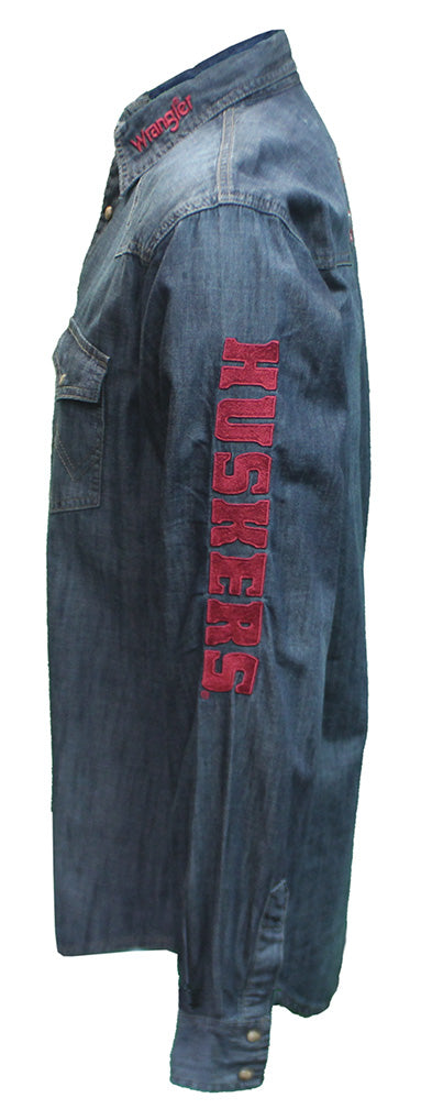 Nebraska Denim Wrangler Rodeo Shirt