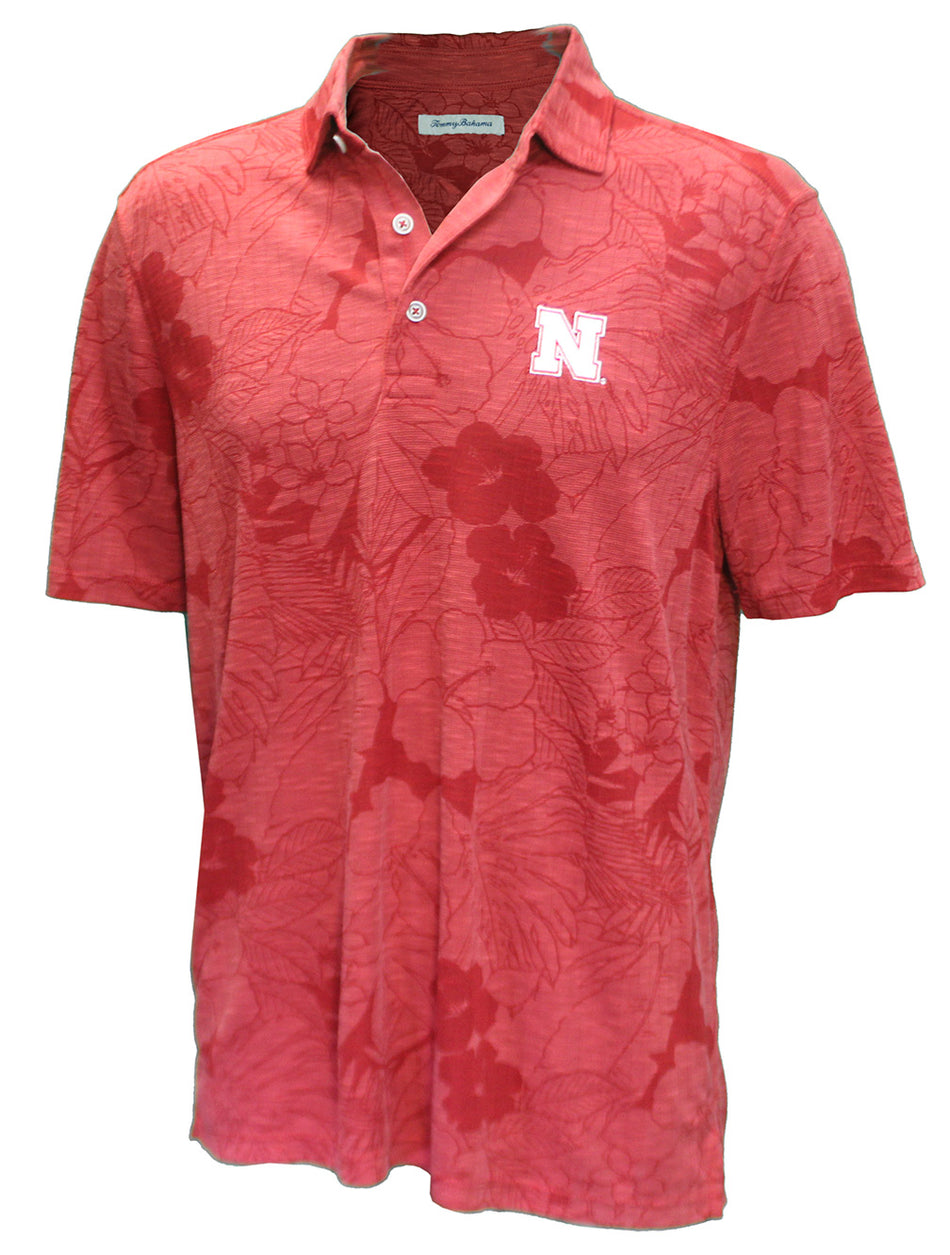 Nebraska Chili Pepper Blooms Tommy Bahama Polo