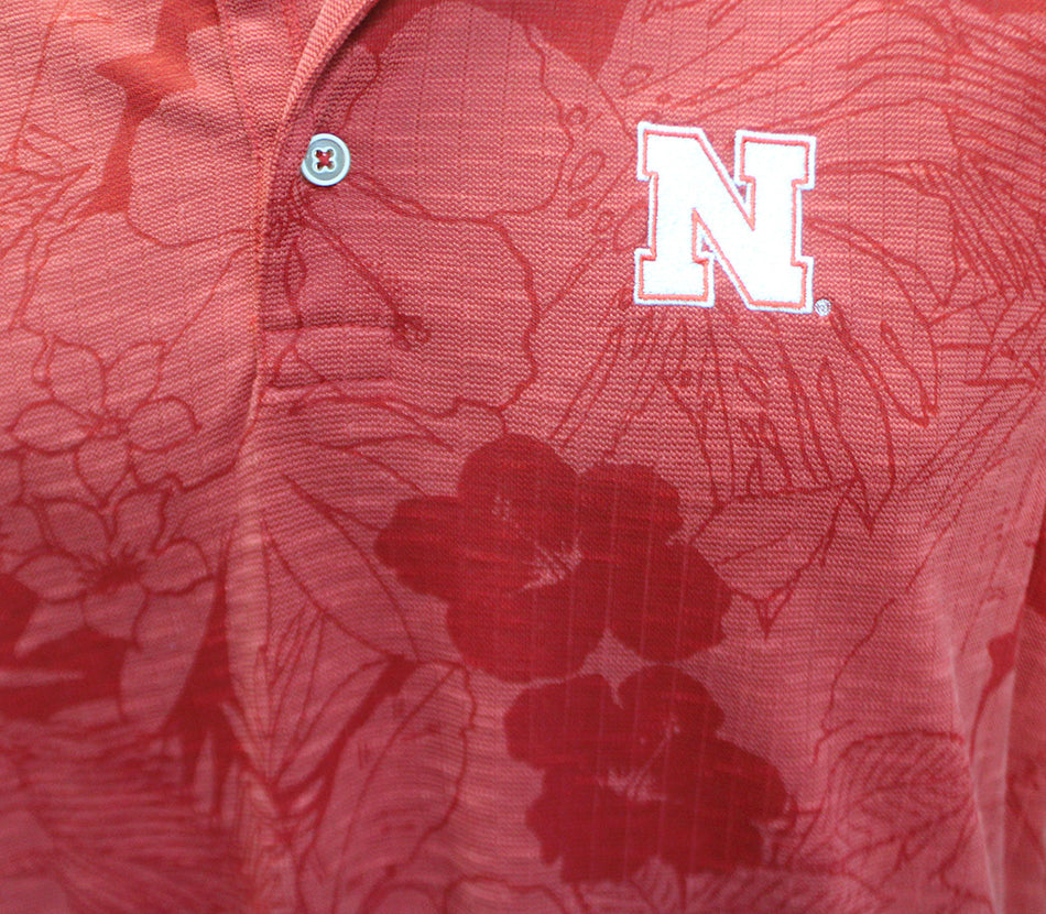 Nebraska Chili Pepper Blooms Tommy Bahama Polo