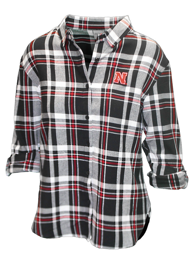 Womens Nebraska Chicka-D Boyfriend Top